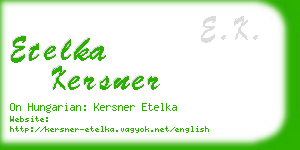 etelka kersner business card